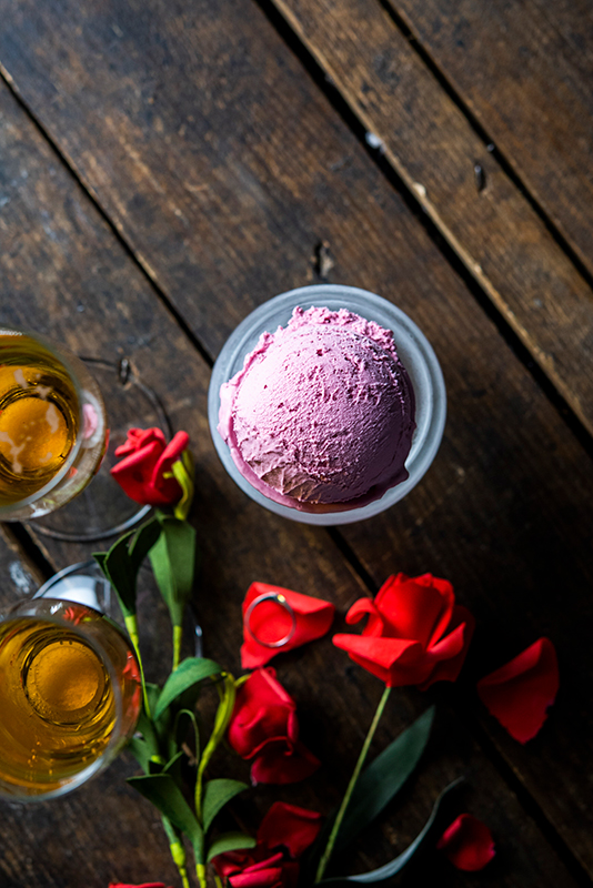 Helado de San valentín creado por Antonio Multari.