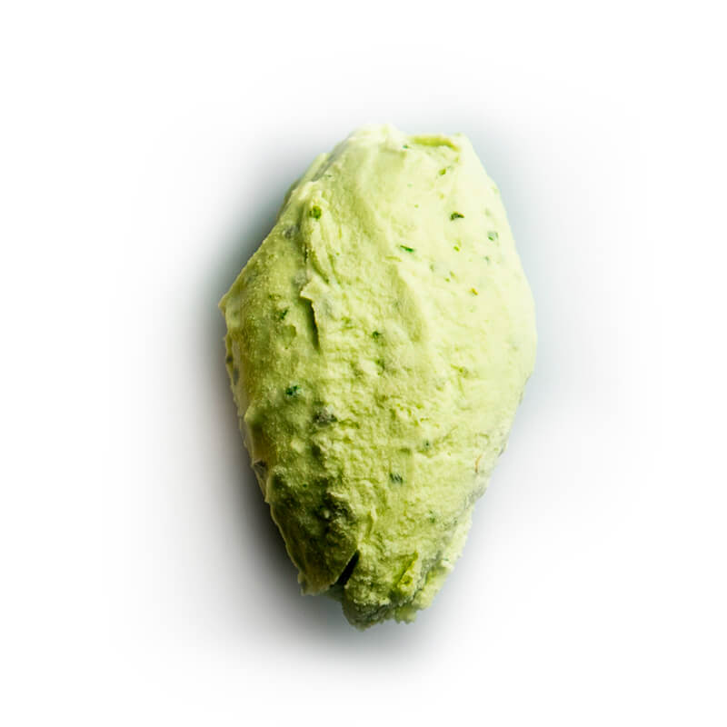 helado de albahaca